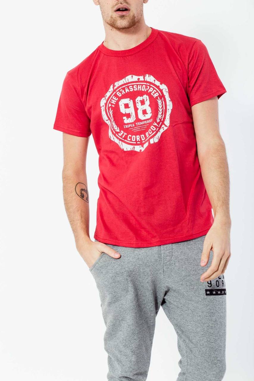 REMERA BASICA ESTAMPADA MANGA CORTA HOMBRE - Imagen 4