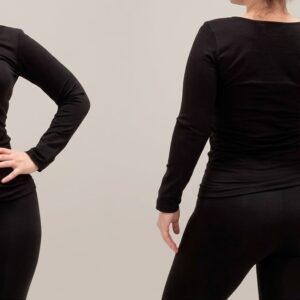 REMERA TERMICA MUJER TALLE UNICO NEGRO POLIESTER