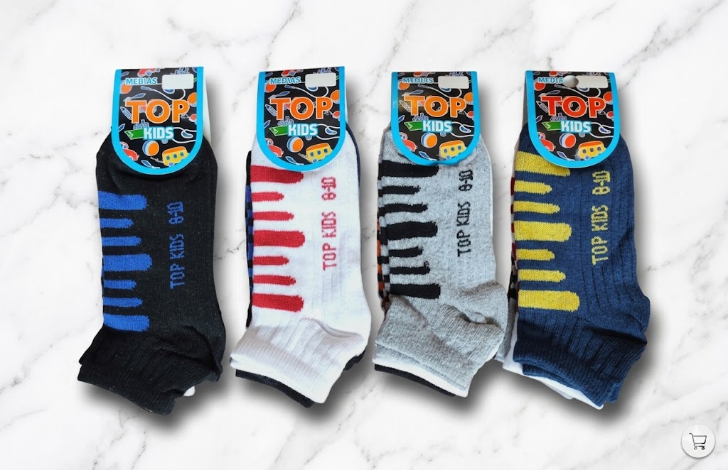 PACK X12 SOQUETE "TOP KIDS" 6-8 NENE
