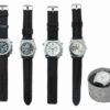 RELOJ PULSERA MALLA GOMA EN LATA MODELOS SURTIDOS